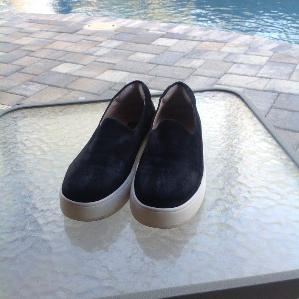 Slip on suede sneakers